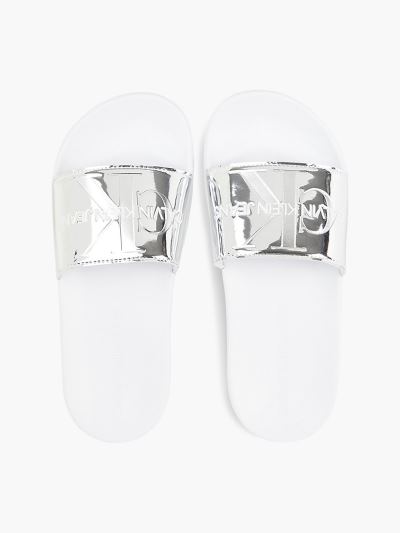 Calvin Klein Cipők HU828282 | Calvin Klein Mirrored Női Papucs Titán
